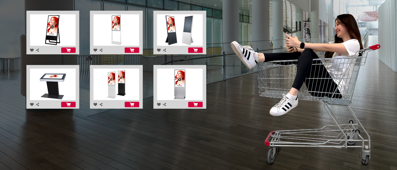 Onlineshop für digitale Displays